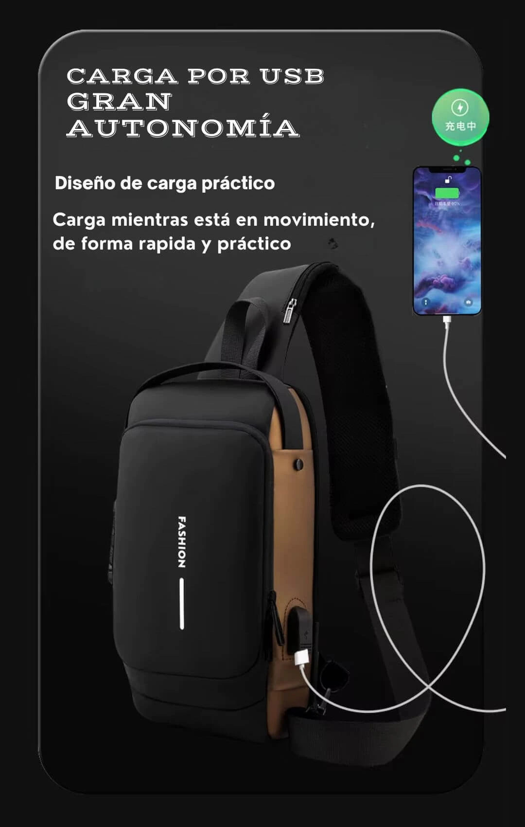 BOLSO DE PECHO PARA HOMBRE
